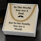 Dad Necklace Gift from Children with Message Card
