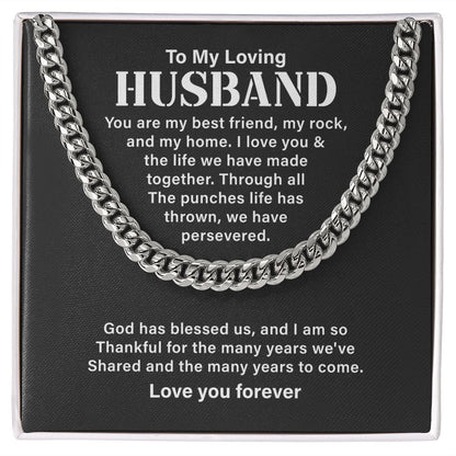 To My Loving Husband You Are My Best Friend, My Rock