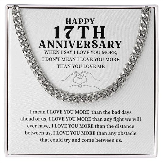 Happy 17th Anniversary When I Say I Love You More