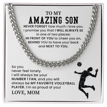 To My Amazing Son You Will Always Be My Favorite Volleyball Player - Birthday Gifts To Your Son From Mom