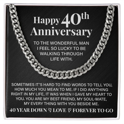 Happy 40th Anniversary To The Wonderful Man I Feel So Lucky To Be Walking Through Life With