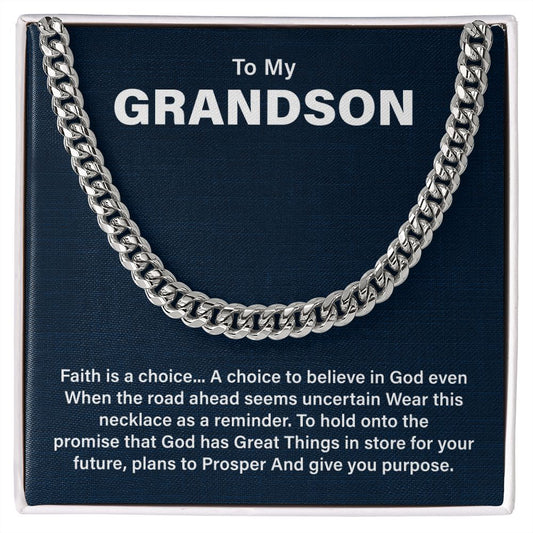 To My Grandson Plans To Prosper And Give You purpose