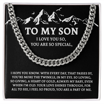 To My Son You Are So Special From Dad And Mom - A Special Birthday Gifts For Him