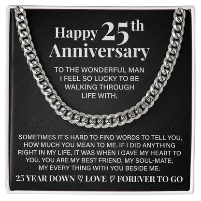 Happy 25th Anniversary To The Wonderful Man I Feel So Lucky To Be Walking Through Life With