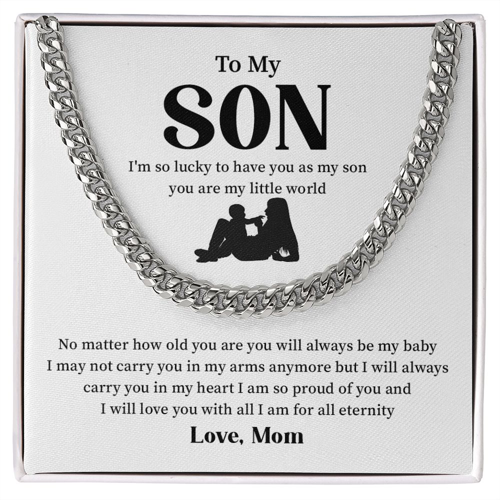 Gifts for Birthday Anniversary To My Son From Mom - I am so lucky to have you as My Son