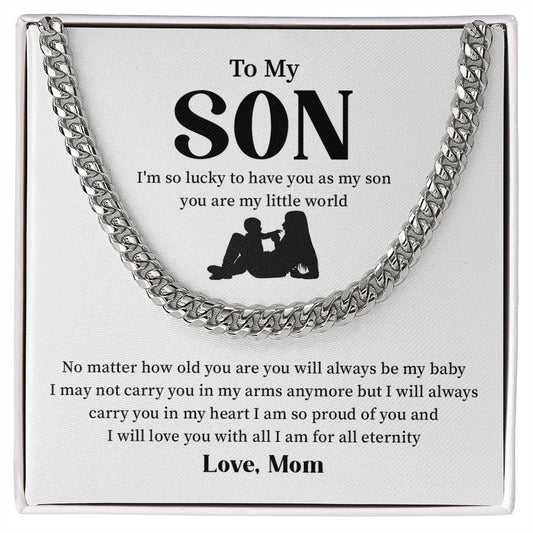 Gifts for Birthday Anniversary To My Son From Mom - I am so lucky to have you as My Son