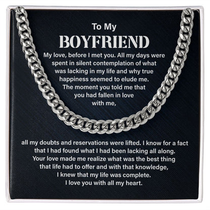To My Boyfriend I Love You With All My Heart