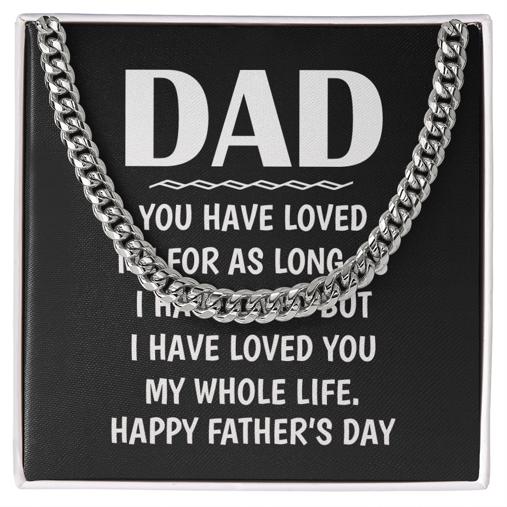 Honor Chain Gift for Dad – Father’s Day Necklace with Emotional Message Card