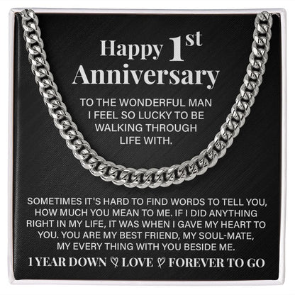 Happy 1st Anniversary To The Wonderful Man I Feel So Lucky To Be Walking Through Life With