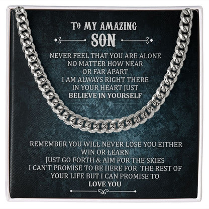 To My Amazing Son Win Or Learn From Dad And Mom Sentimental Gifts With Message Cad