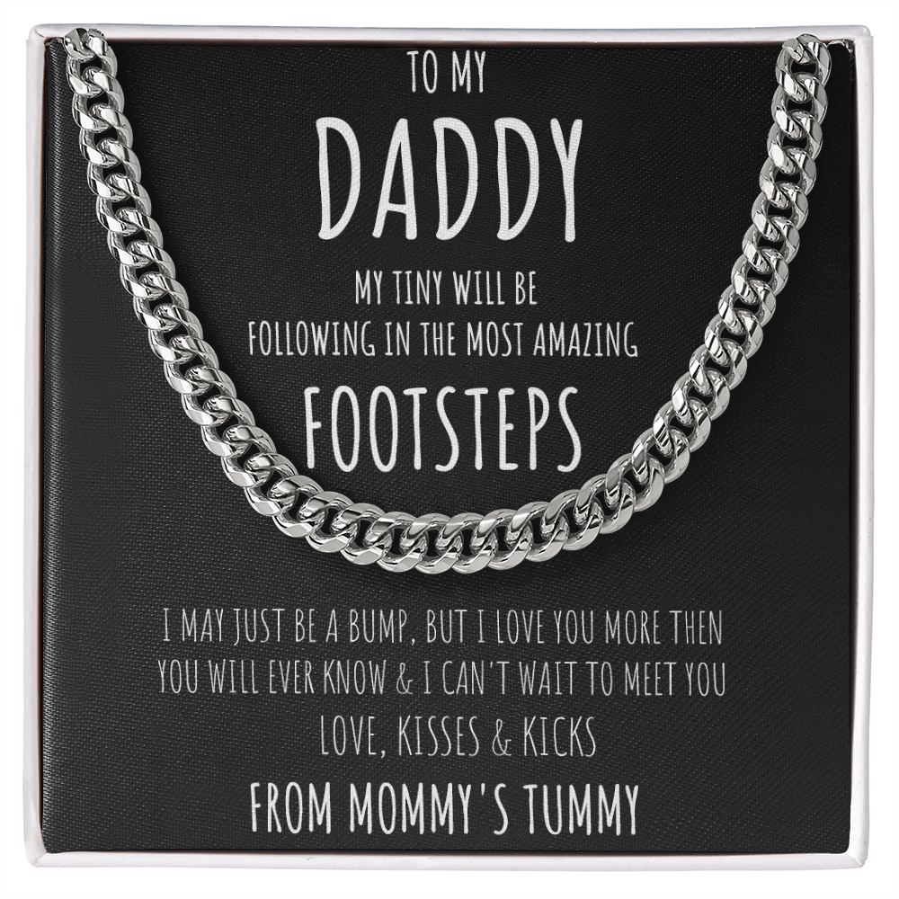 Dad-to-Be Chain Gift from Bump with Emotional Message Card–New Daddy Gift Idea