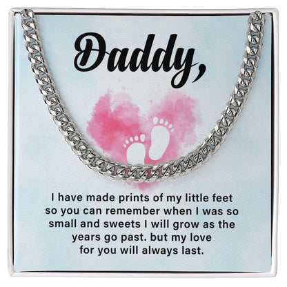 Daddy, I Will Grow As The Years Go Past. But My Love For You Will Always Last