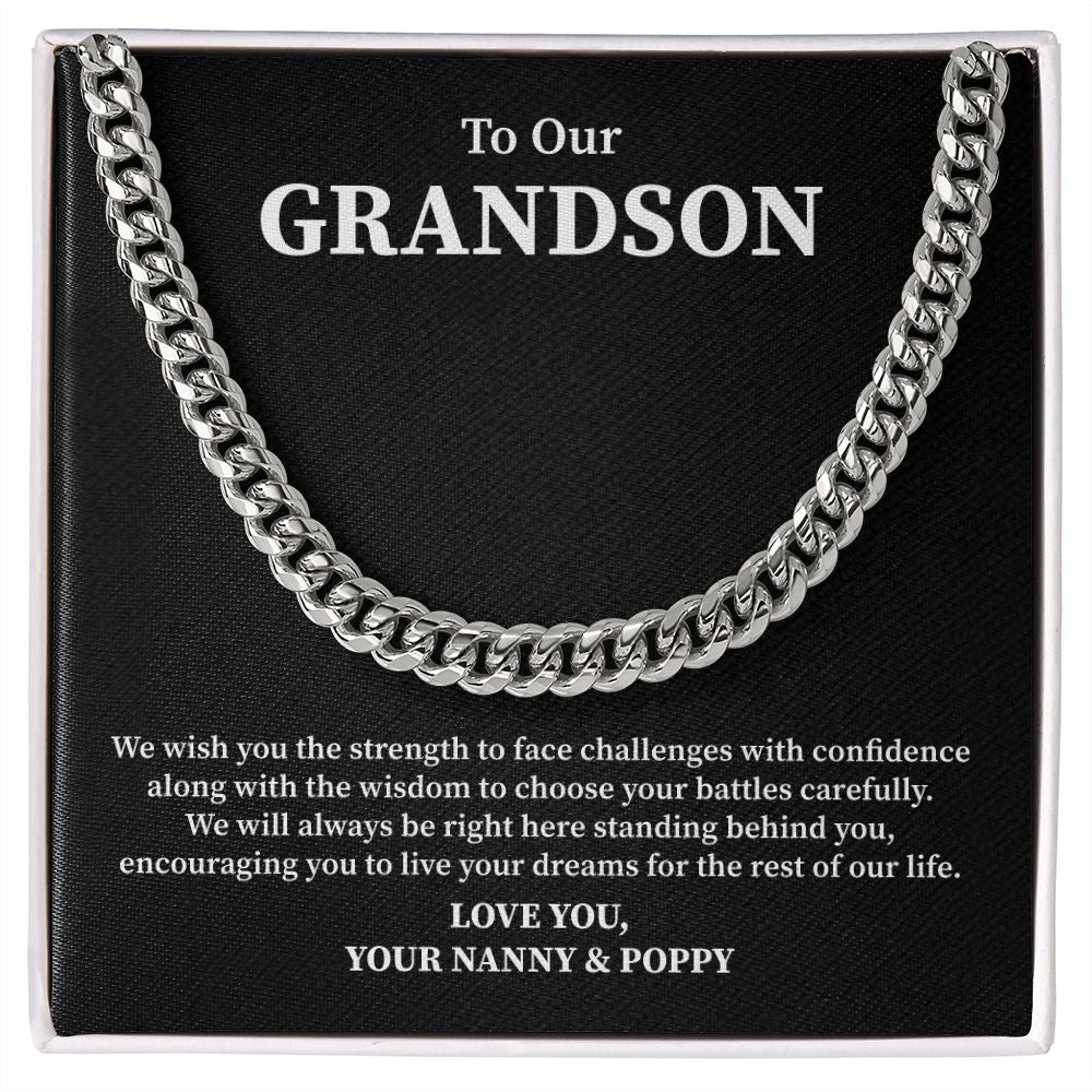 To Our Grandson Love You, Your Nanny & poppy