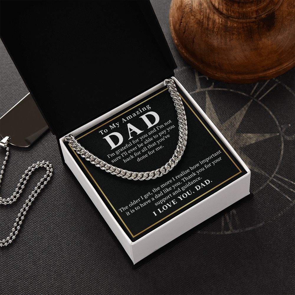 To My Amazing Dad I Love You - Gifts For Dad Birthday Father's Day With Heartfelt Message Card