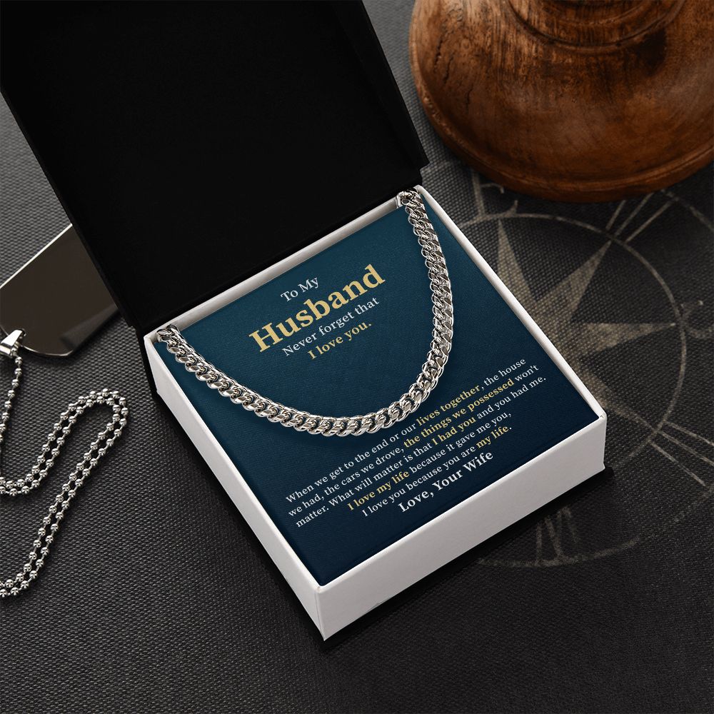 To My Husband Never Forget That I Love You, Best Gifts Ever For Your Husband's Birthday Valentine's Day From Wife