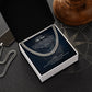 I Love You My Son From Dad And Mom - Heartfelt Gift With Message Card, Stainless Steel Cuban Link Chain