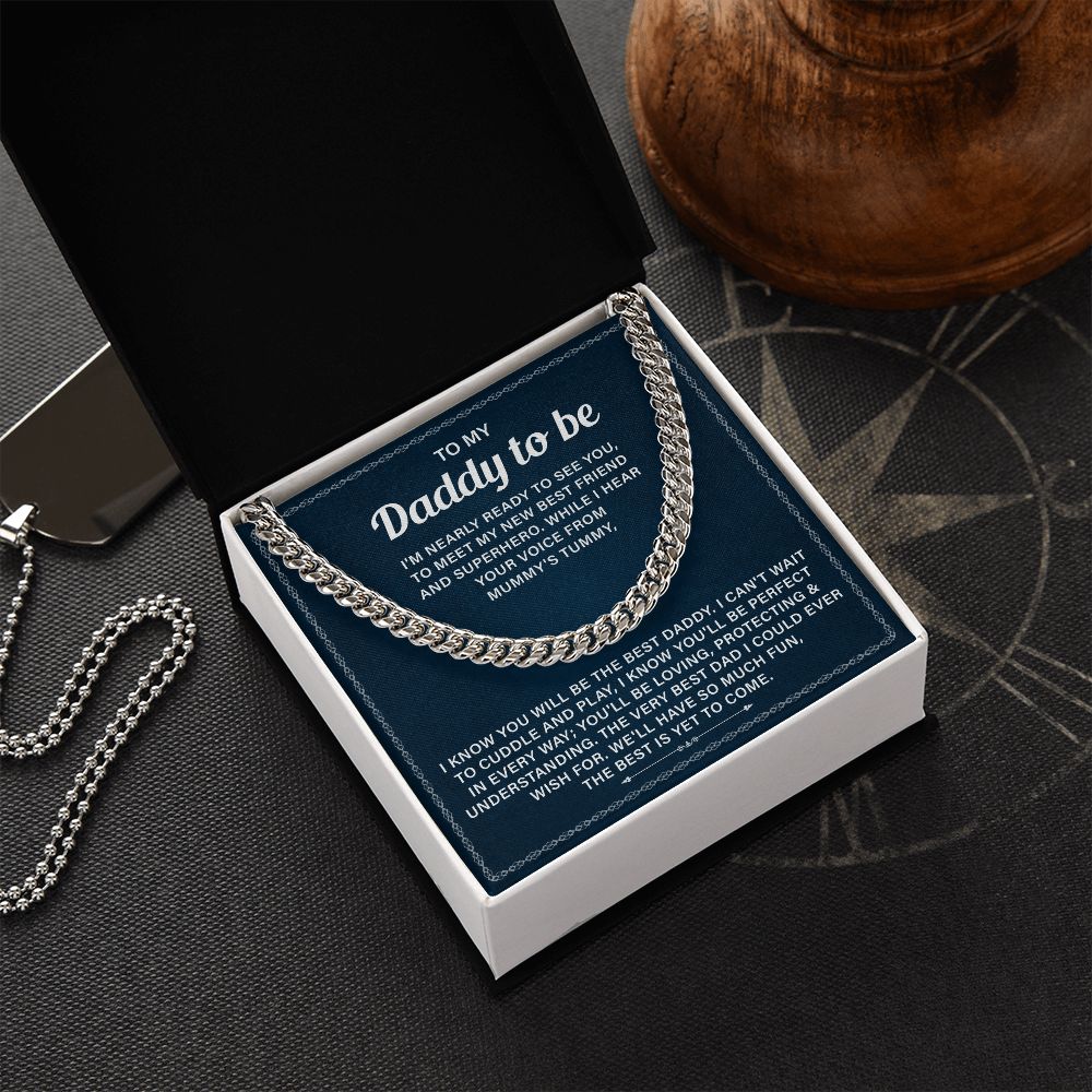 Dad To Be Gifts For 1st Time Dad Necklace With Message Card