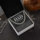Stepped Up Dad Cuban Link Chain Gift – Bonus Dad Necklace