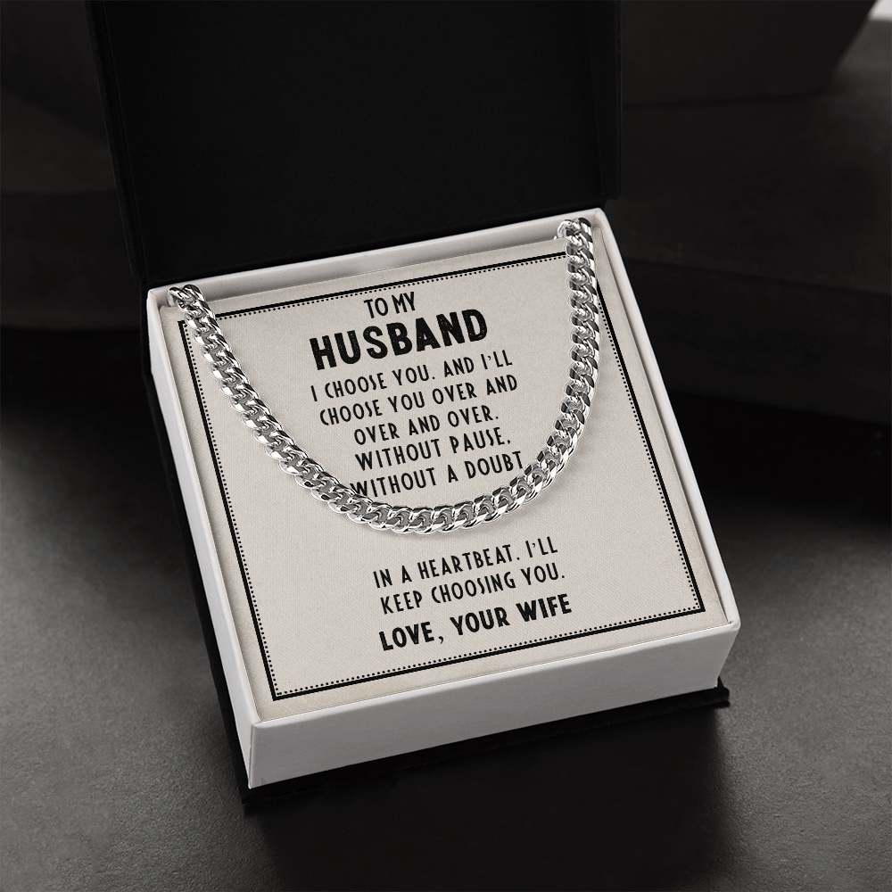 Gift for Husband From Wife With Emotional Message Card