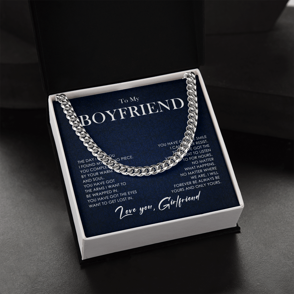 Gift for Boyfriend from Girlfriend with Heartfelt Message Card