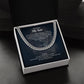 I Love You My Son From Dad And Mom - Heartfelt Gift With Message Card, Stainless Steel Cuban Link Chain