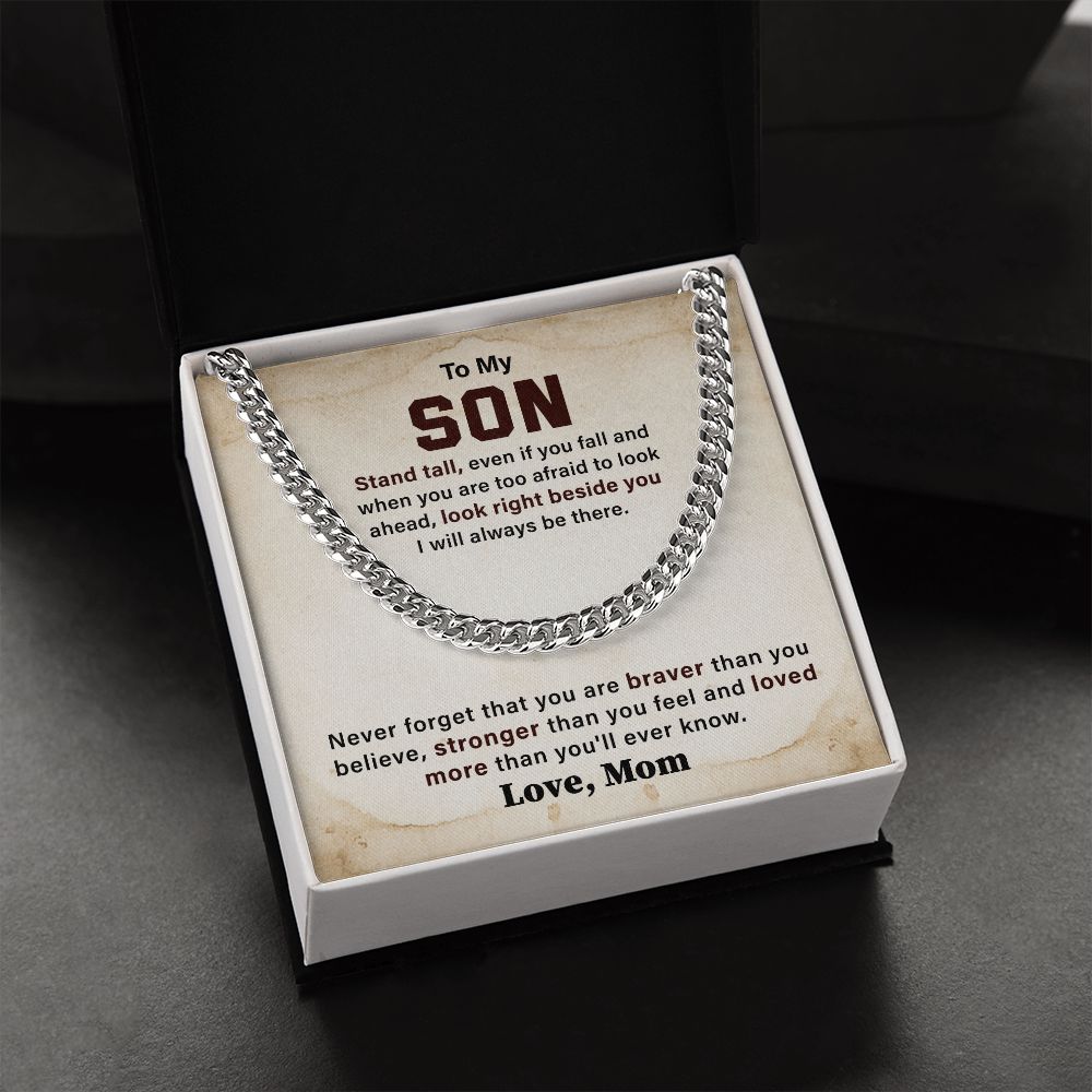 To My Son Look Right Beside You I Will Always Be There