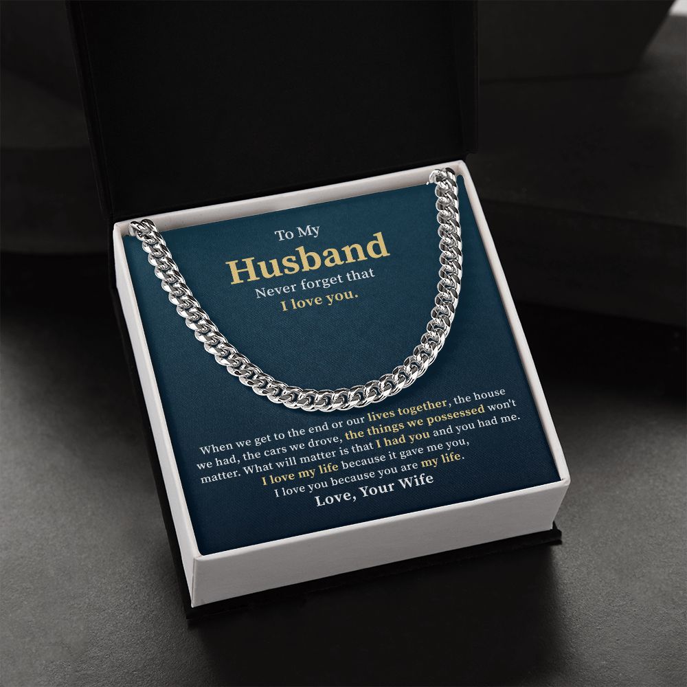 To My Husband Never Forget That I Love You, Best Gifts Ever For Your Husband's Birthday Valentine's Day From Wife