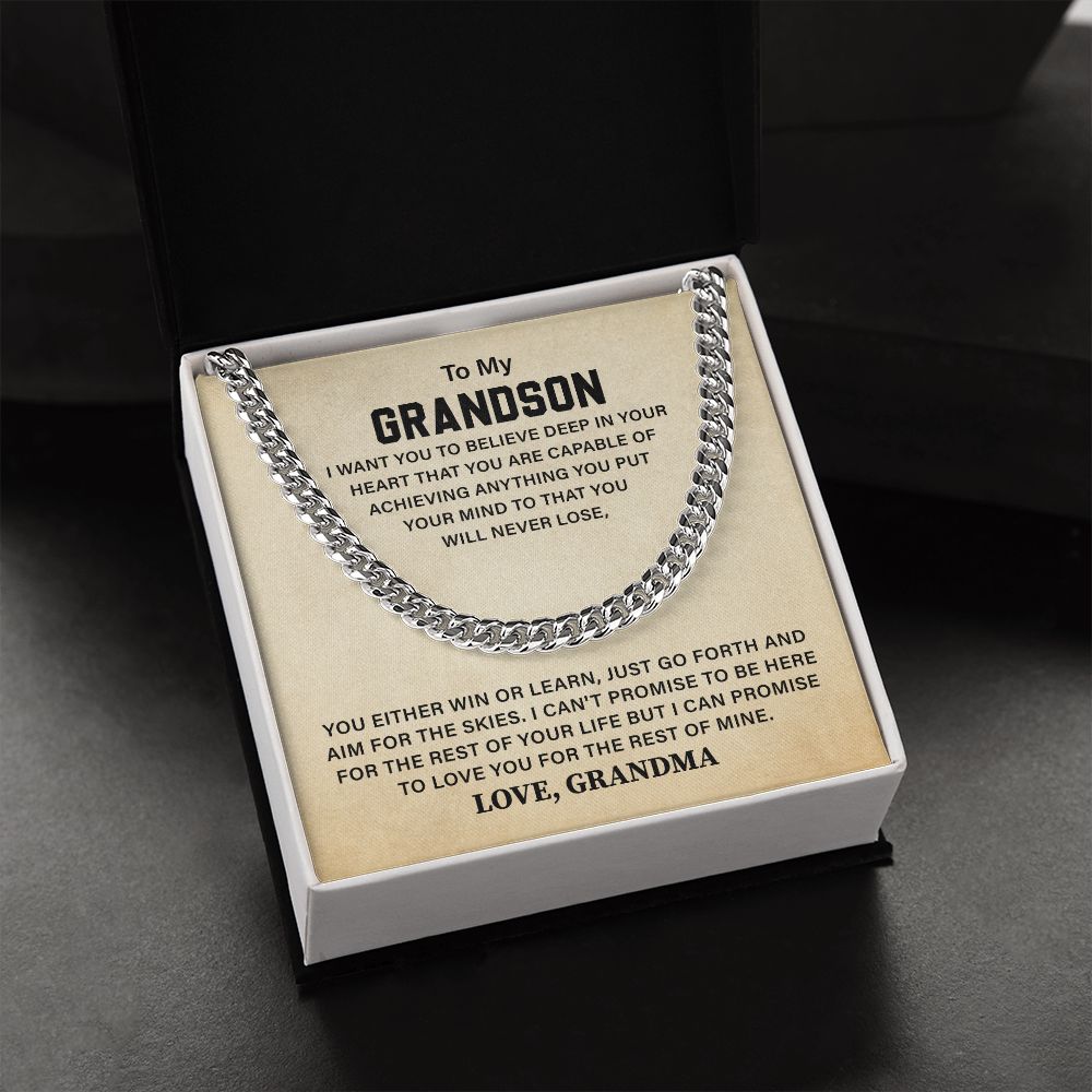 To My Grandson I Can Promise To Love You For The Rest Of Mine Love, Grandma