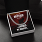 Military Cuban Chain Gift for Brother – Respect Message Card