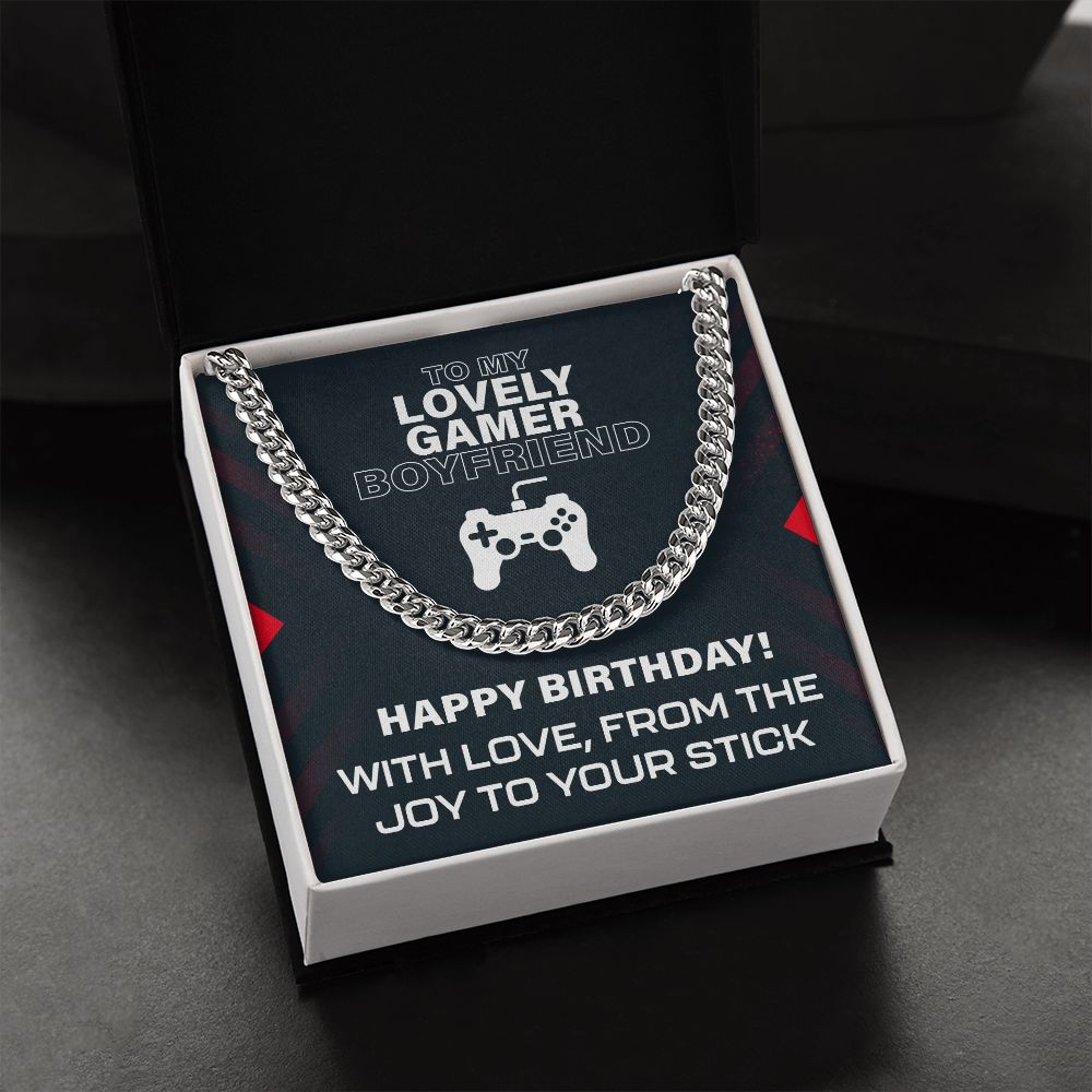 To My Lovely Gamer Boyfriend Happy Birthday From The Joy To Your Stick