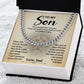To My Son Never Forget That I Love You - Necklace Gift For Birthday Valentine's Day With Heartfelt Message