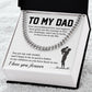 Necklace For Dad From Son With Message Card