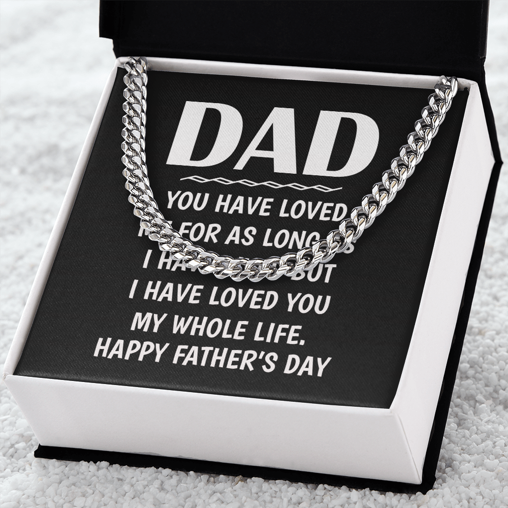 Honor Chain Gift for Dad – Father’s Day Necklace with Emotional Message Card