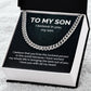 To My Son I Believe in you From Dad And Mom - Birthday Gifts For Him With Meaningful Message
