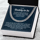 Dad To Be Gifts For 1st Time Dad Necklace With Message Card
