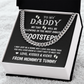 To My Daddy Gift from Unborn Baby – Cuban Chain with Heartfelt Message