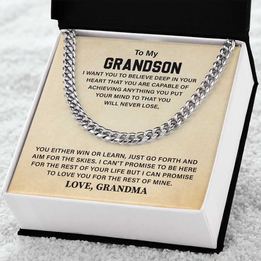 To My Grandson I Can Promise To Love You For The Rest Of Mine Love, Grandma