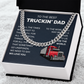 Chain Gift For Trucker Dad with Message Card from Kids