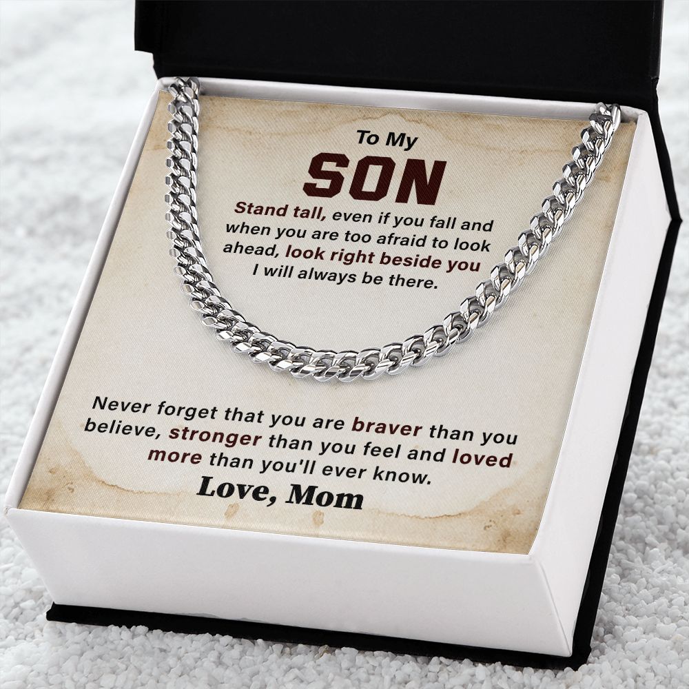 To My Son Look Right Beside You I Will Always Be There
