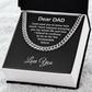 Funny Gift for Dad from Daughter or Son – King Chain with Sarcastic Message