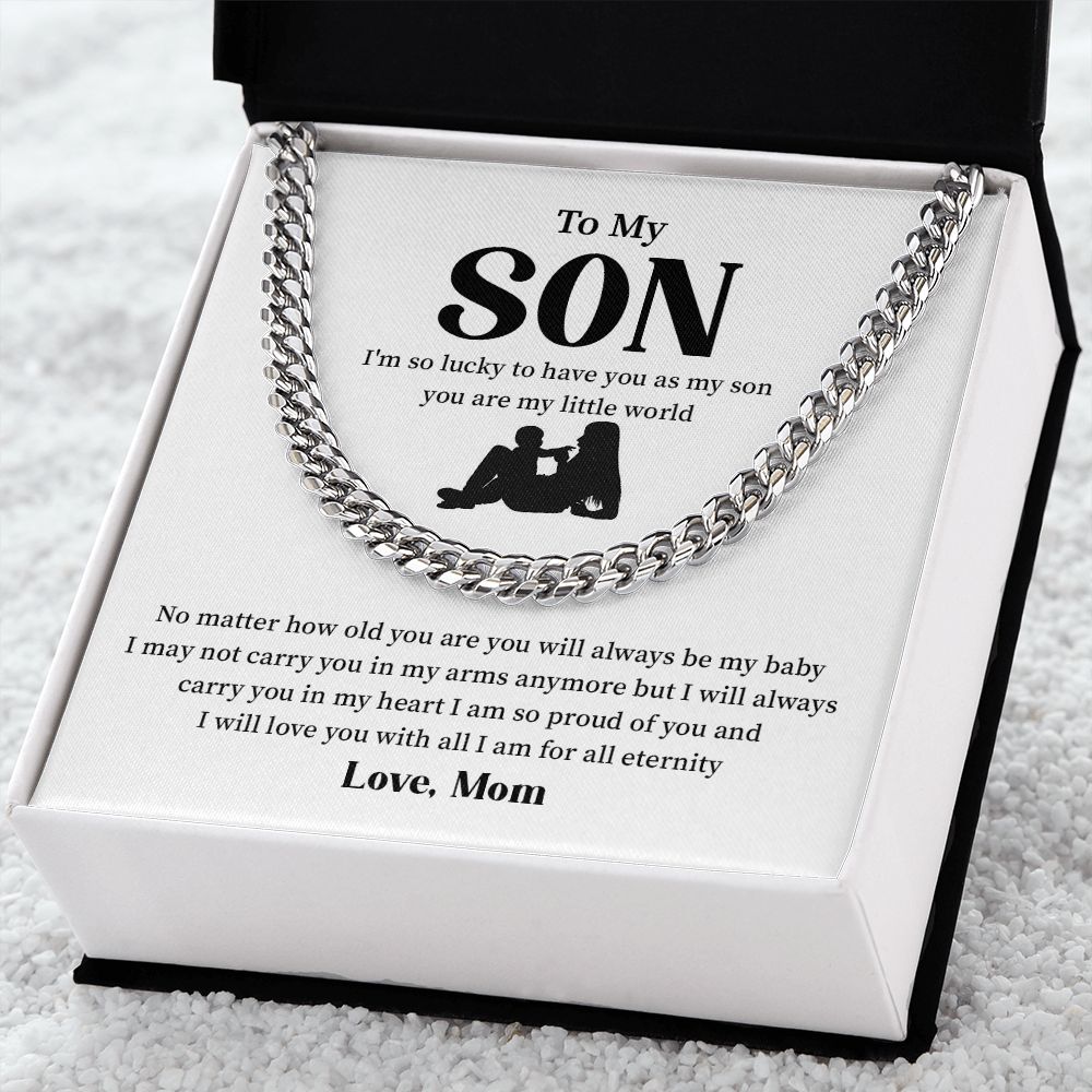 Gifts for Birthday Anniversary To My Son From Mom - I am so lucky to have you as My Son