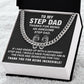 Stepdad Cuban Chain Necklace Gift With Heartfelt Note