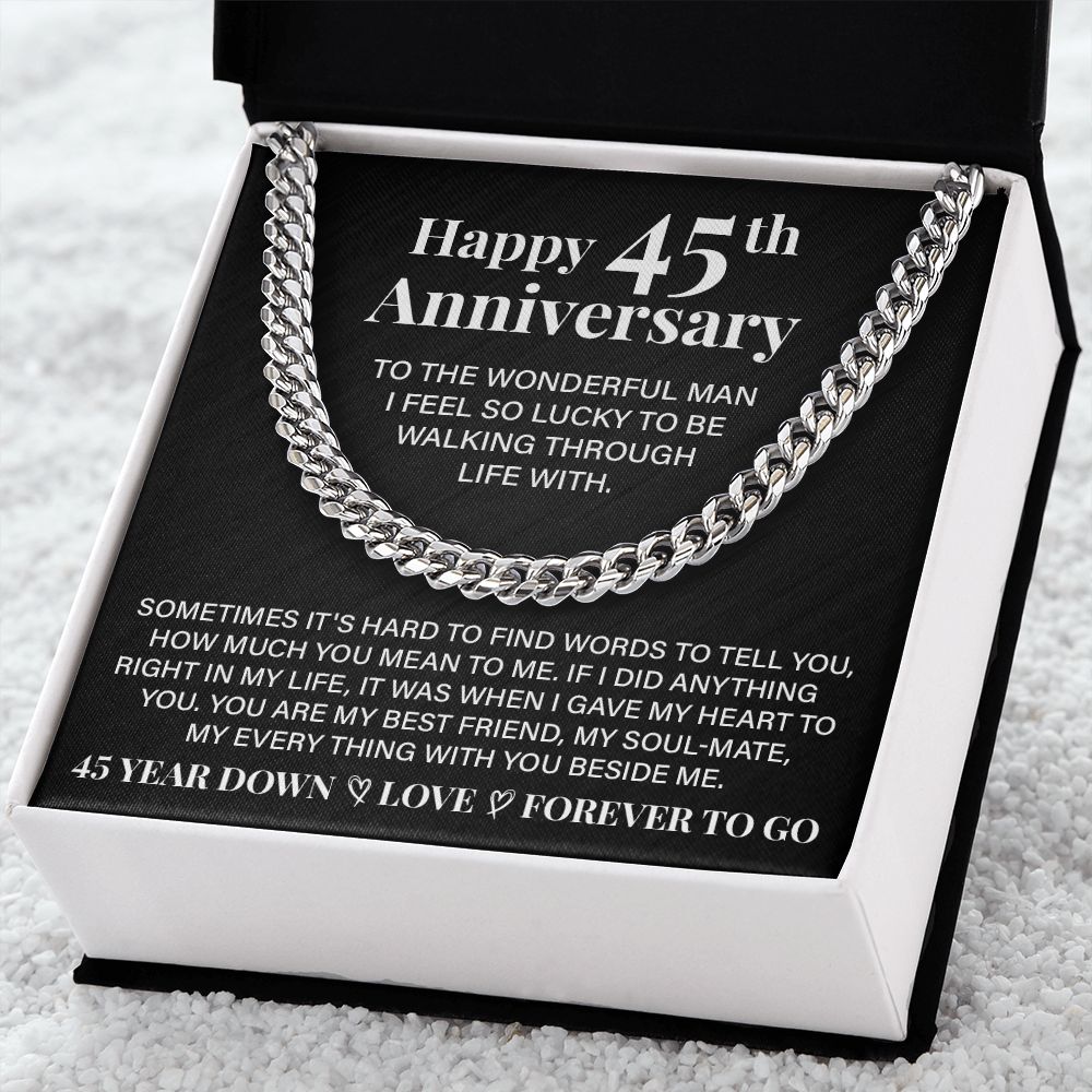 Happy 45th Anniversary To The Wonderful Man I Feel So Lucky To Be Walking Through Life With