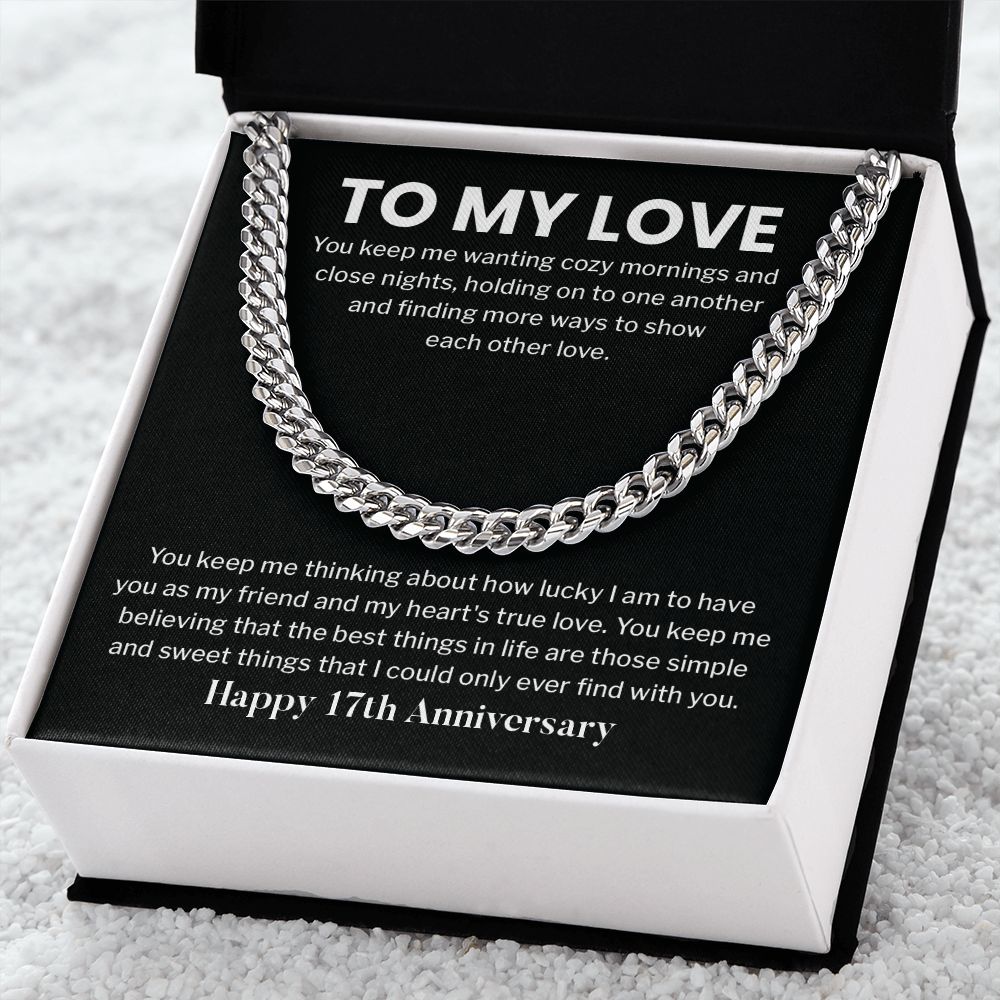 To My Love Happy 17th Anniversary