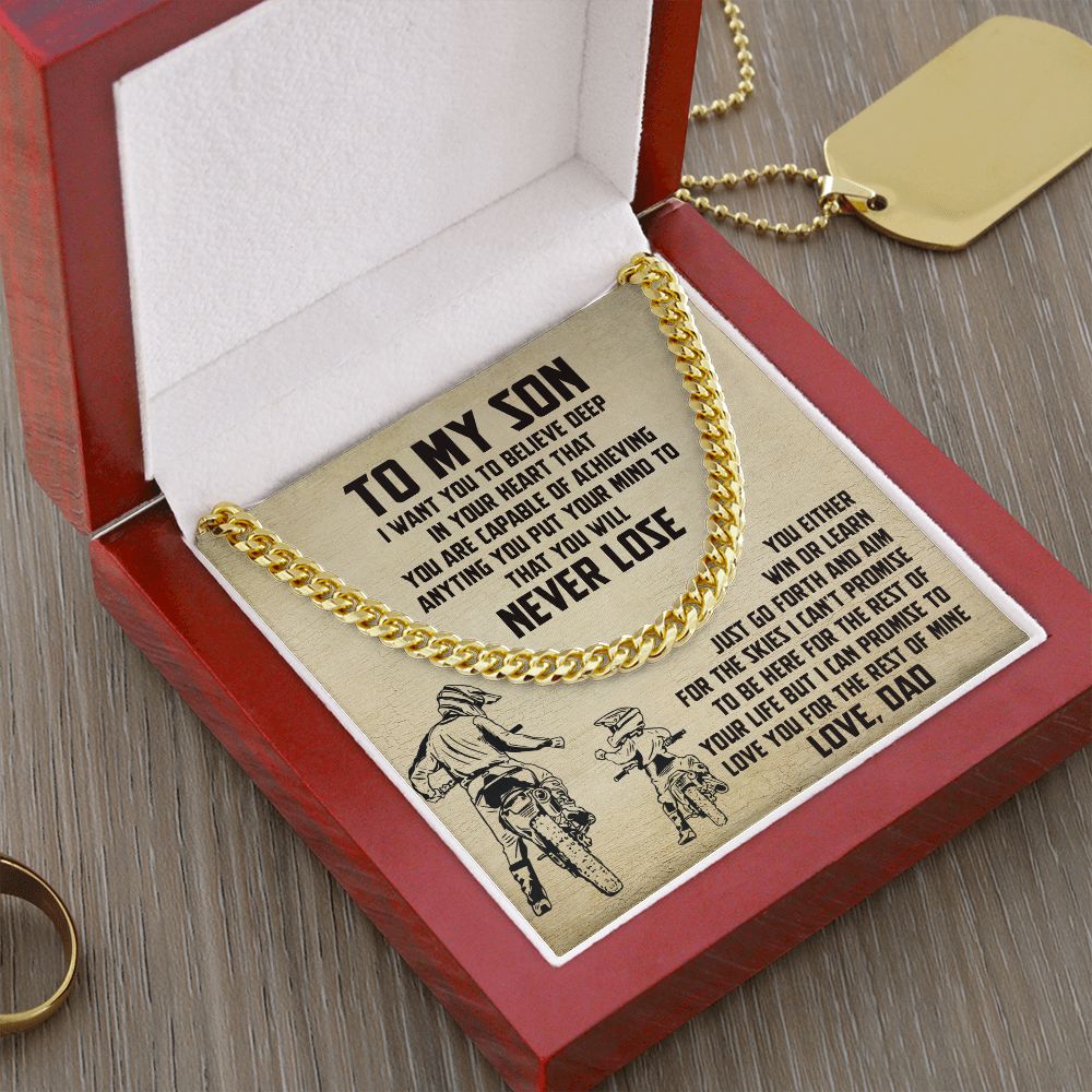 To My Son Win Or Learn love From Dad - Birthday Gifts With Sentimental Message Card