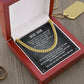 Our Son To Be Proud From Dad And Mom - Cuban Link Chain Necklace Gifts To Make Her Happy