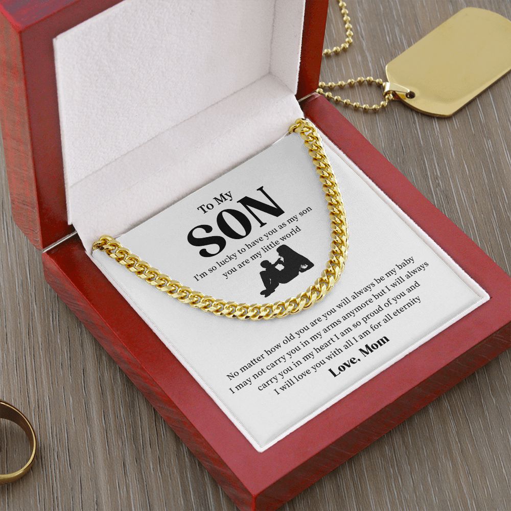 Gifts for Birthday Anniversary To My Son From Mom - I am so lucky to have you as My Son