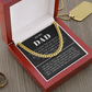 To My Dad – Honor Chain Necklace from Son – Emotional Fatherhood Message Gift