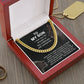 To My Son Proud Of You From Dad And Mom - Gifts To Make Him Strong 14K Yellow Gold Finish
