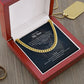 I Love You My Son From Dad And Mom - Heartfelt Gift With Message Card, Stainless Steel Cuban Link Chain